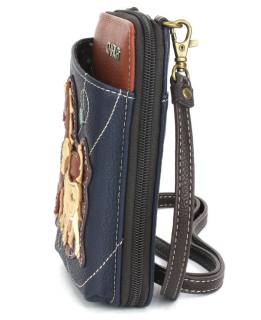 Horse Family Wallet Crossbody - Navy